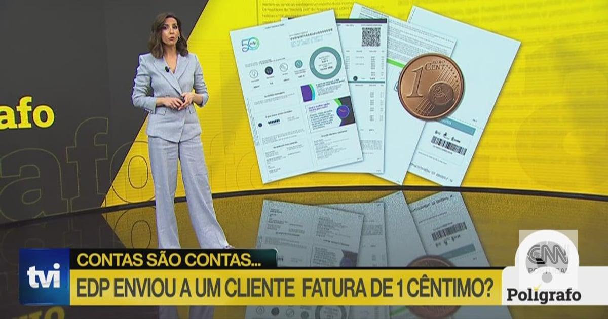 Polígrafo. EDP enviou fatura de um cêntimo a um cliente?