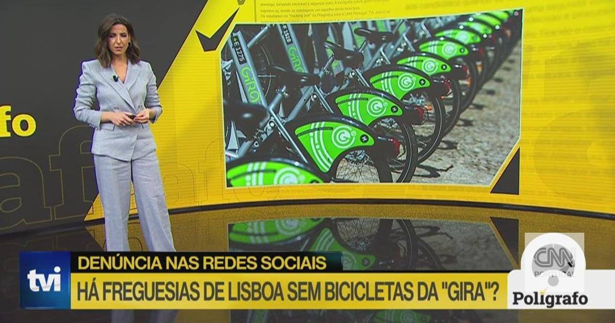 Polígrafo. Há freguesias de Lisboa sem bicicletas da "Gira"?
