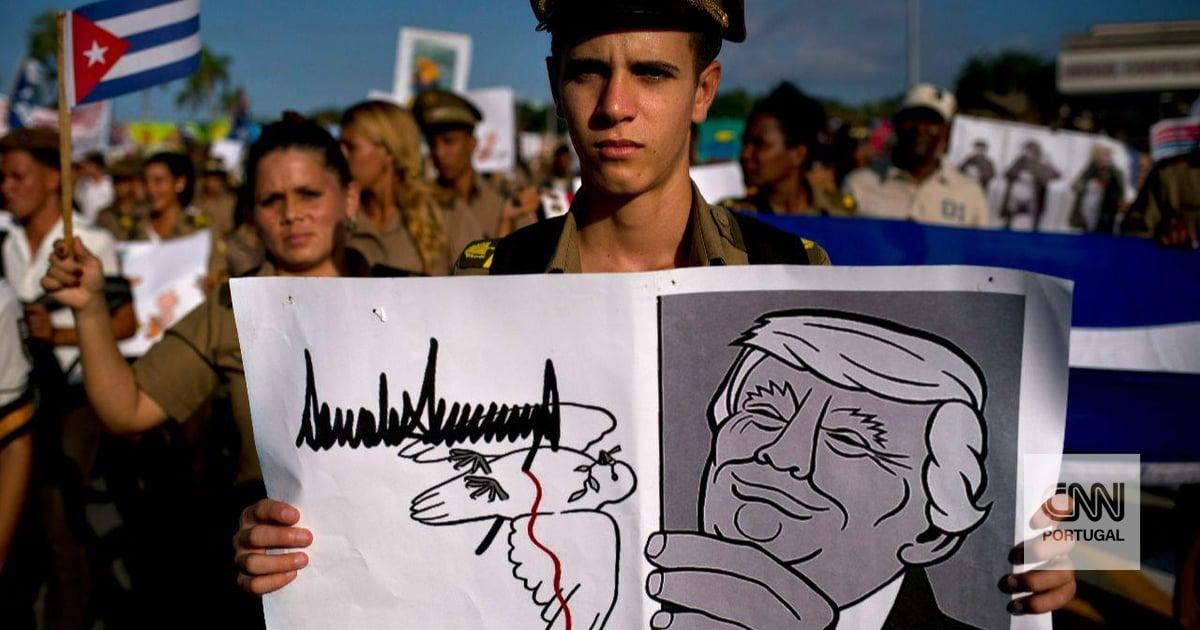 Trump quer a saída do presidente de Cuba e já fez saber isso. Até lá renova a ameaça: "Acredito que terei a honra de tomar Cuba"