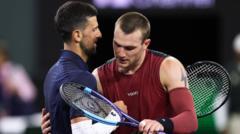 Draper fights to 'mind-blowing' win over Djokovic